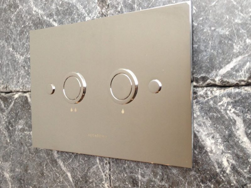 Aquadomo Diamond Dual Flush DDF-KP/TC2100.08.08 polished nickel